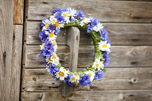 Une décoration murale originale pour votre entrée : optez pour une couronne