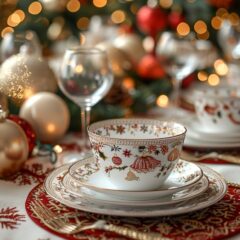 La parfaite nappe de noël pour une table festive