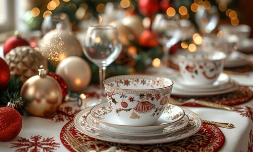 La parfaite nappe de noël pour une table festive