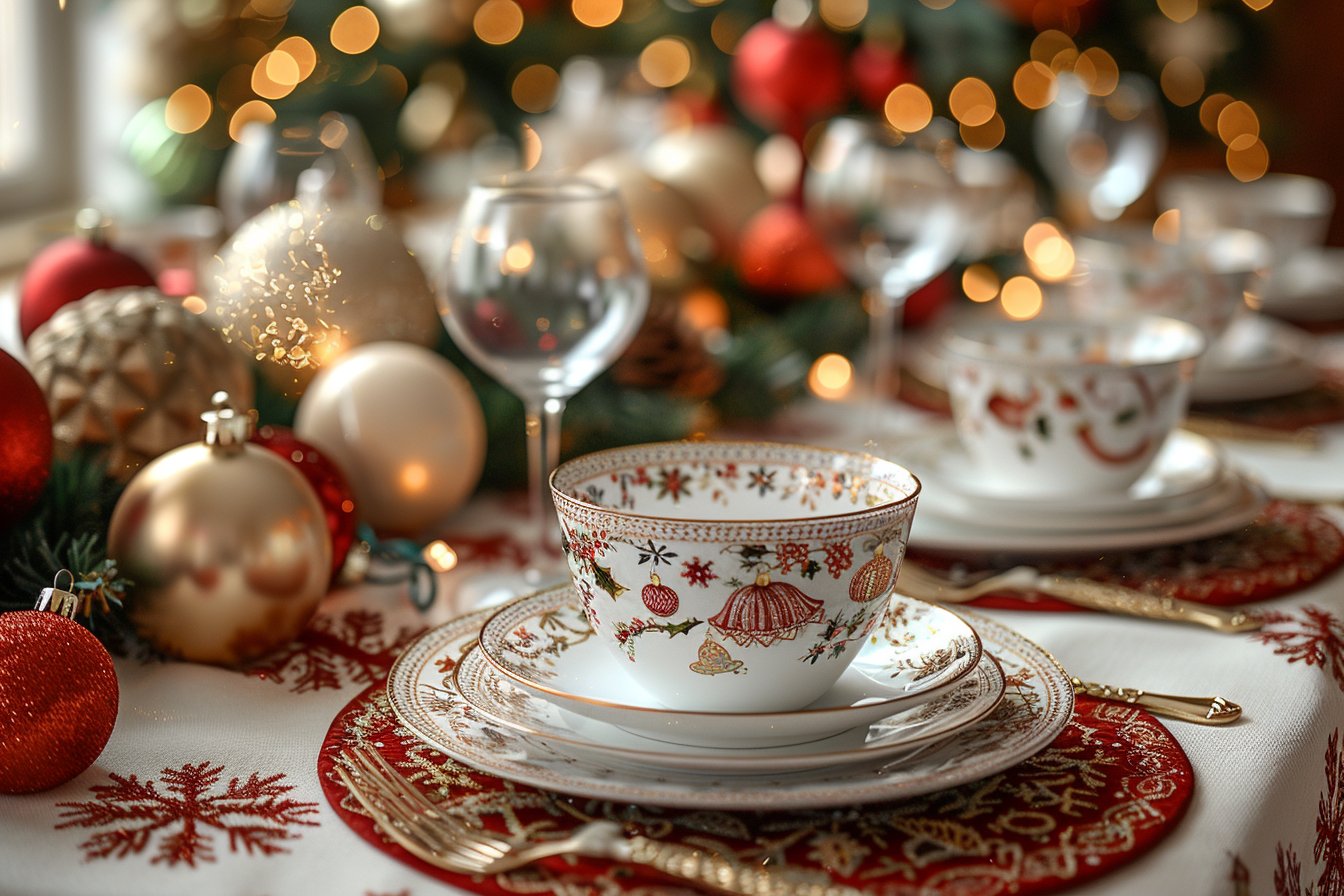 La parfaite nappe de noël pour une table festive