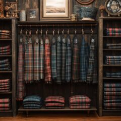 Le tartan en cadre : idées décoratives pour exposer vos kilts et pantalons écossais