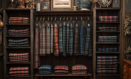 Le tartan en cadre : idées décoratives pour exposer vos kilts et pantalons écossais