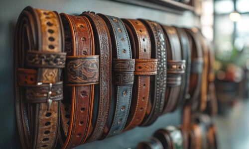 L’art de la boucle murale : transformez votre déco avec des ceintures western vintage