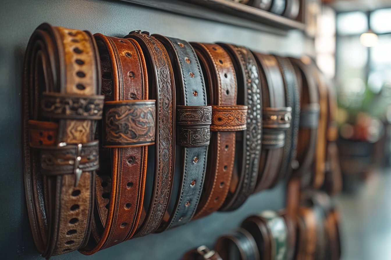 L’art de la boucle murale : transformez votre déco avec des ceintures western vintage