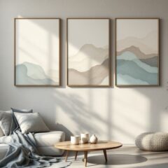 Silence et texture : misez sur des tableaux zen pour habiller vos murs avec légèreté
