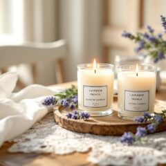 Pour une ambiance française raffinée, optez pour des bougies parfumées de qualité